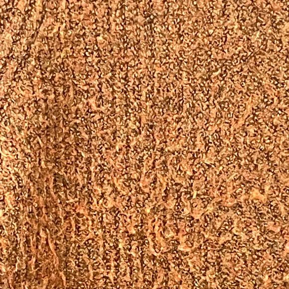 Madewell Dillon Womens solid heather cumin copper turtleneck size M textured - Picture 8 of 13
